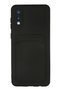 Zengemtr Galaxy A02 Case Kelvin Silicone with Business Card Holder (210031) - Black