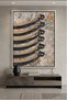 Patina & Calligraphy Islamic Wall Art | Framed Canvas Print | Arabic Calligraphy Decor for Living Room, Bedroom, Office & Gift