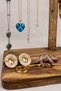 Wooden Jewelry Stand Makeup Organizer, Earring Holder, Jewelry Display, Necklace Hanger - 5