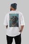 For Dog Lovers 43 White Oversize T-Shirt with Dog Print on the Back 100% Cotton Unisex Dog Lover Premium Design - 4