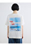 Miami Printed Oversize 100% Cotton Women's T-Shirt - 4