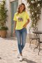 New Season Compact Fabric T-Shirt with Elephant Detail, Embroidery and Beading - 2
