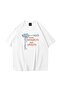More Spaghetti Printed White Unisex Oversize T-Shirt