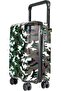 Cabin Size Hand Carry on Luggage, 20 Inch, ABS Hard Shell Suitcase with Spinner Wheels and Secure Lock, 7-9 kg Capacity (MILITTARY GREEN) - 2
