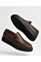 Gd0117 Genuine Leather Crocodile Patterned Lightweight Black Eva Sole Casual Brown Comfortable Men's Looafer Casual Shoes - 6