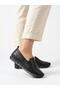 Women's Black Genuine Leather Orthopedic Sole Casual Shoes - 5