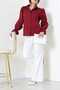Women's White Shirt with Eyelet Embroidery Vintage - 3