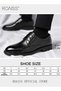 Formal Business Leather Shoes for Men High Fashion Textures Soft Sole Comfort Wedding Groom Shoes Me - 7