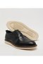 Plain Black Leather Casual Shoes - 4