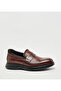 Plain Tan Leather Loafers Shoes