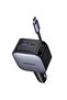 60W USB-C Makaralı Dahili Kablolu Hızlı Araç Çakmaklık Şarj Cihazı, 1x USB-C 1x USB-A, 55212B - 4
