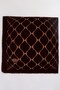 Women's Brown Geometric Patterned Flared Twill Scarf - 2