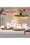 12 Piece Opalware Cup and Saucer Set- DC3402 - 3
