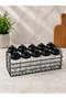 10-Piece Glass Spice Rack with Spoons and Countertop Stand - 2
