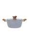 26cm Essential Casserole Non-Stick Aluminum Cookware with Granite Coating - 6