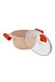 7-Piece Granite Non-Stick Aluminium Essentials Cookware Set Pink - 4
