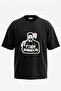 Billy Butcher Design Back Printed Cotton Black Oversize T-Shirt
