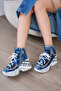 Chain Detail Denim Boots Summer Orthopedic High Sole - 2