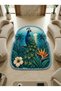 Sdt Special Cut Tropical Peacock Patterned Light Blue Woven Base Decorative Carpet Sdt3017 - 2