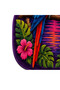 Sdt Custom Cut Tropical Parrot and Palm Pattern Purple Woven Base Decorative Carpet Sdt3000 - 5