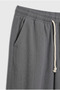 Women's Smoked Linen Look Palazzo High Waist Lace-Up Comfortable Fit Trousers - 4