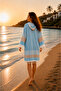 Women's Peshtemal Kimono Beach Robe – 100% Cotton Viscose - 3