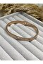 Gold Plated Double Sided Baguette Stone Roman Numeral Bracelet - 3