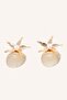 Women's Sea-Themed Yellow Earrings H7424Axns - 3