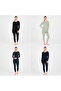 |   Super 4-Piece Women's Thermal Suit Set Black Navy Blue Khaki Green Anthracite (4 Pieces) - 4