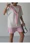 Violessa Oysho Fabric Shawl Collar Shorts Set - 2