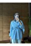 Women's Cape-Cut Waist-Tie Hijab Shirt - 3