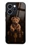 Oppo Reno 15 Pro Luxury Brown Teddy Design Glossy Phone Case