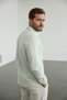 Interview Casper Cotton Linen Ecru-Green Shirt - 6
