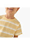Crew Neck Short Sleeves T-shirt with Stripes - 4