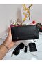 100% Genuine Crazy Leather Minimalist 5-Piece Accessory Set: Handbag - Wallet - Card Holder - Glasses Case - Keychain Set - 7