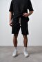 Men's Embroidery Detailed Shorts Black