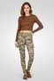 Women Skinny Fit Camouflage Cargo Pants, Multicolor - 2