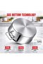 Classique Deluxe 9 Piece Stainless Steel Cookware Set | 2 L, 3.6 L, 3.8 L & 5.5 L Casseroles - 4