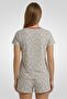 Women 4 Pcs Allover Print T-Shirt, Tank Top And Shorts Pyjama Set, Multicolor - 6