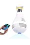 360° Panoramic WiFi Bulb Security Camera 1080P – Wireless IP LED Camera, Motion Detection, Night Vision, Home Surveillance Smart Security Camera