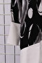 Women's Plus Size Bomber Collar Patterned Long Sleeve Mother Woven Tunic Shirt Blouse - 5