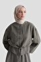 Patterned Modal Content Set in Light Khaki - 4