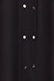 Half Double-Breasted Coat - Black - 2