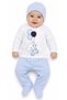 Baby Boy Elephant Themed Blue Color Five-Piece Hospital Discharge Bodysuit Set