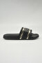 Lary Women's Slip-On Comfortable Casual Everyday Slide Sandals - Black - 2