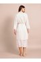 Pack of 2 - Floral Guipure Lace Slip Dress and Robe Set - 7