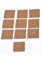 Plain MDF Wooden Fridge Magnet Blanks Cutouts - Square (Pack of 10) - 3
