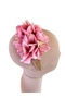 Pink Floral Detailed Straw Crown – Handmade Bohemian Spring Crown and Summer Hair Accessory - 4