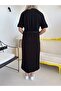 Black Belted Modal Dress - 6