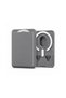 Magsafe Compatible Magnetic Card Holder Wallet, 2 Card Capacity Phone Card Holder, Strong Magnet Slim Card Holder Compatible with iPhone Gray